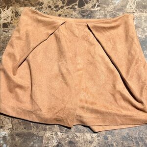She and Sky Camel Mini Skirt
